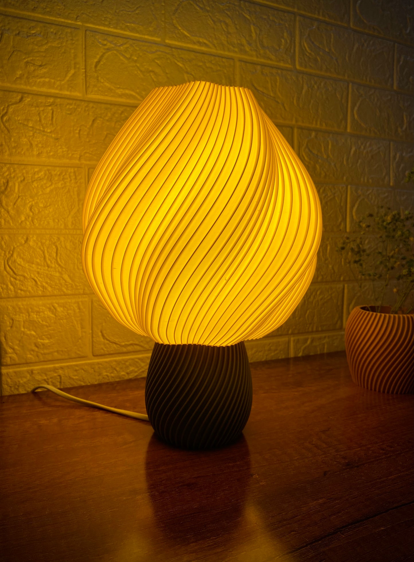 Lampe décorative - style torsadé