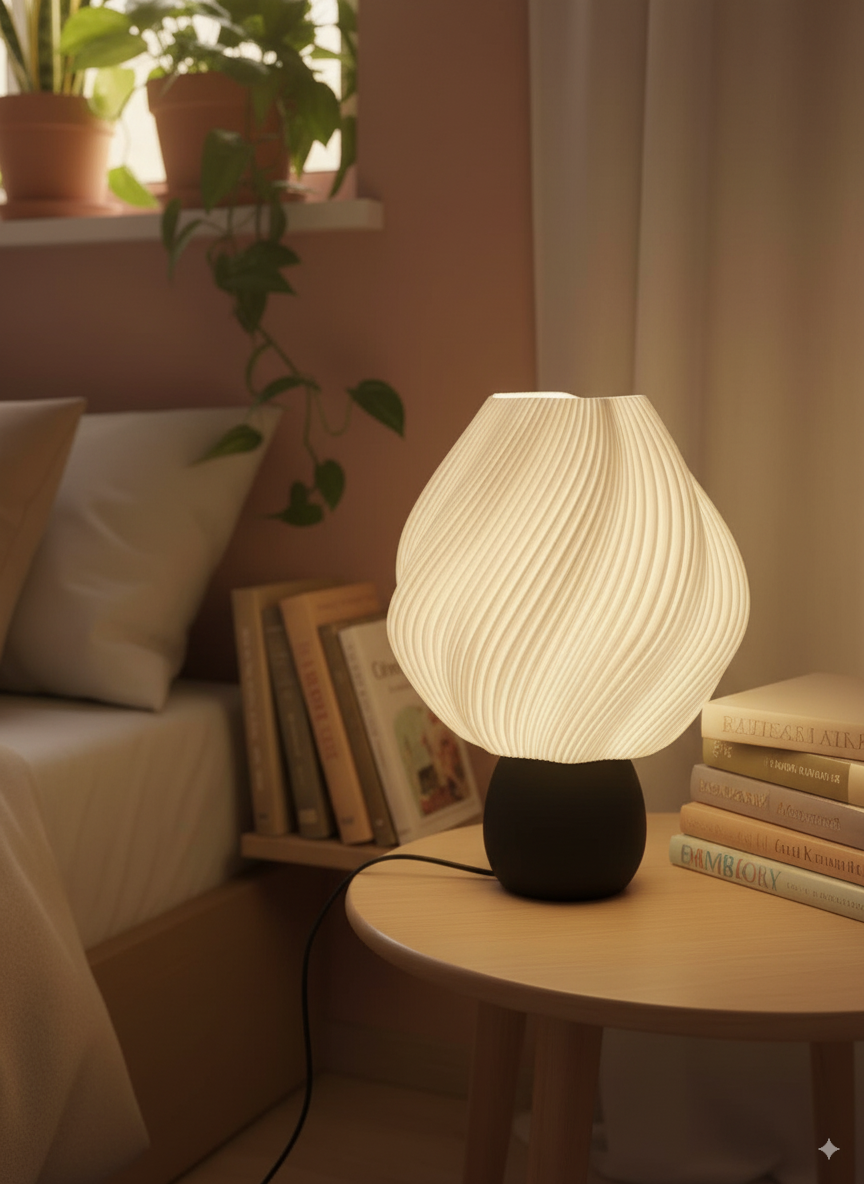 Lampe décorative - style torsadé