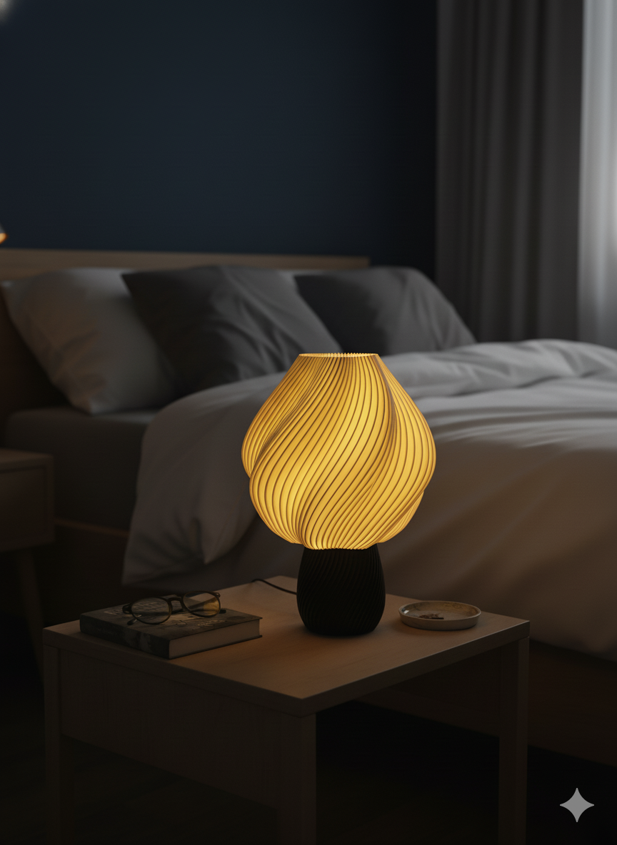 Lampe décorative - style torsadé